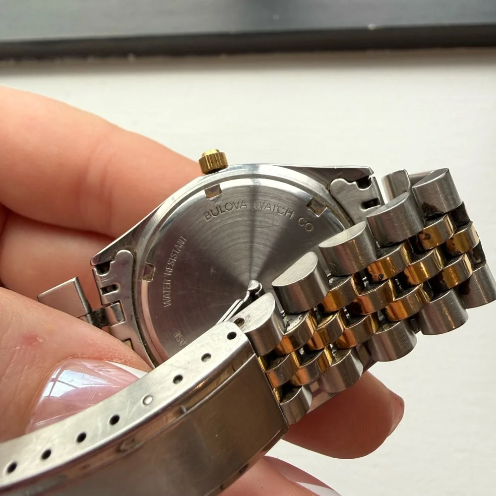 Vintage Bulova Marine Star Two-Tone Day Date Watch – Parts / Repair - Picture 8 of 9
